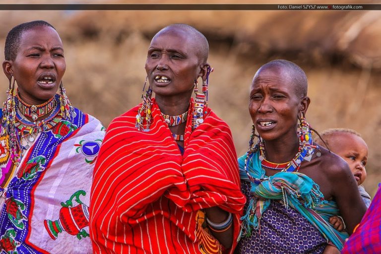Wioska Masajów w Kenii