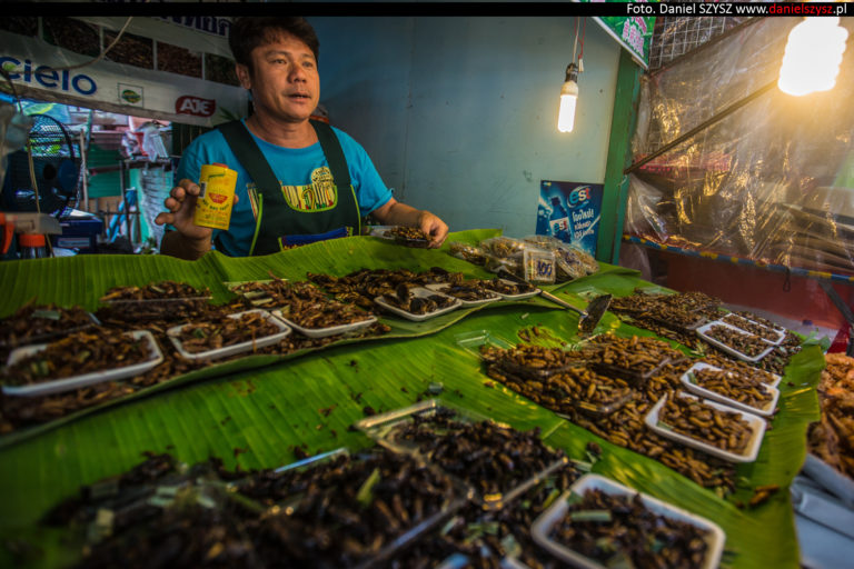 Smażone robaki – jedzenie w Tajlandii